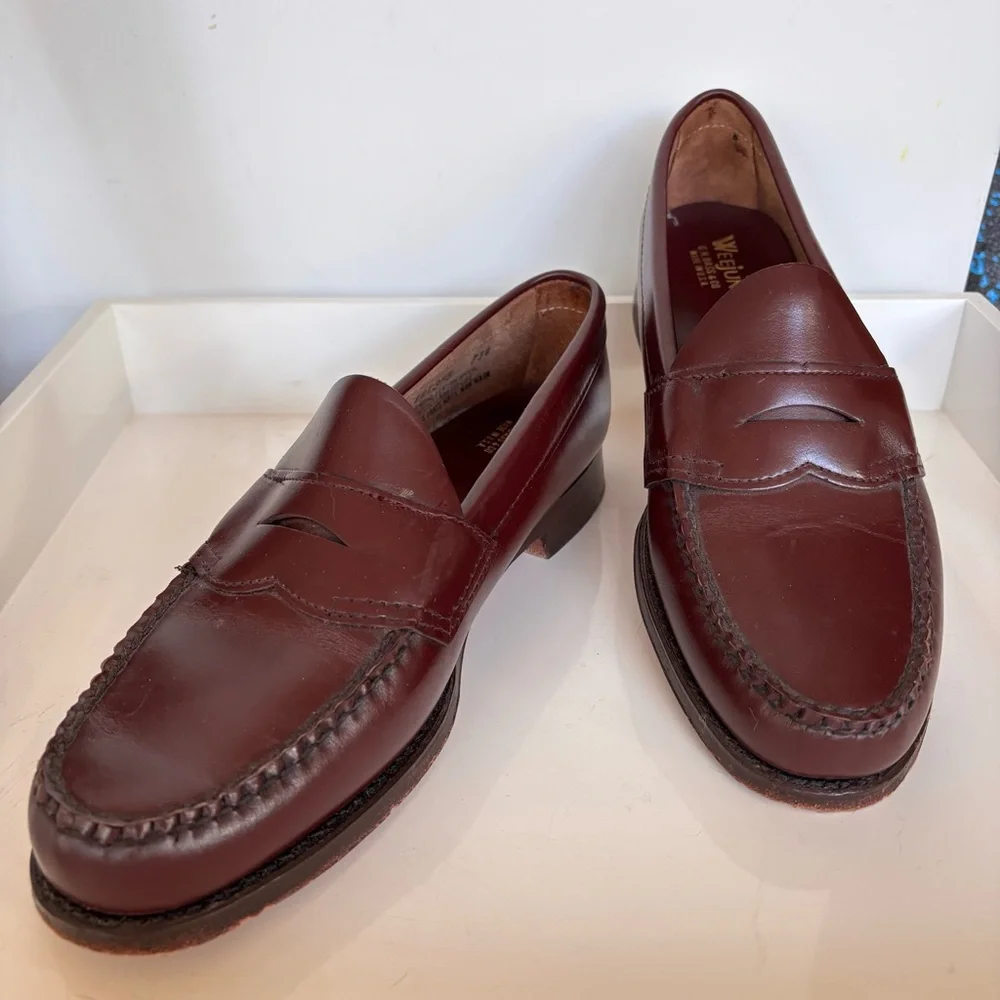 Vintage Bass Weejuns 734 Classic Penny Loafer Wilton Maine